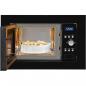 Preview: Exquisit EMW1770-G-D-030 Einbau Mikrowelle, 59,5 cm breit, 17L, Grill, Timer, Schwarz Glas