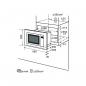 Preview: Exquisit EMW1770-G-D-030 Einbau Mikrowelle, 59,5 cm breit, 17L, Grill, Timer, Schwarz Glas