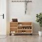 Preview: ARDEBO.de - Schuhregal Sonoma-Eiche 102x36x60 cm Holzwerkstoff