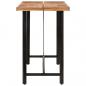 Preview: Bartisch 150x70x107 cm Massivholz Akazie und Eisen