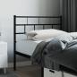 Preview: ARDEBO.de - Kopfteil Metall Schwarz 107 cm