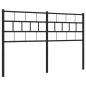 Preview: ARDEBO.de - Kopfteil Metall Schwarz 135 cm