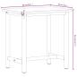 Preview: Werkbank 80x55x81,5 cm Massivholz Buche und Metall