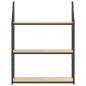 Preview: Wandregal 3 Fächer Sonoma-Eiche 60x21x78,5 cm Holzwerkstoff
