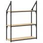Preview: Wandregal 3 Fächer Sonoma-Eiche 60x21x78,5 cm Holzwerkstoff