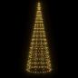 Preview: LED-Weihnachtsbaum für Fahnenmast 550 LEDs Warmweiß 300 cm