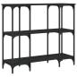 Preview: Konsolentisch Schwarz 102x35x90 cm Holzwerkstoff