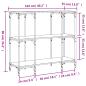 Preview: Konsolentisch Sonoma-Eiche 102x35x90 cm Holzwerkstoff