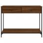 Preview: Konsolentisch Braun Eichen-Optik 100x34,5x75 cm Holzwerkstoff