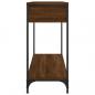 Preview: Konsolentisch Braun Eichen-Optik 100x34,5x75 cm Holzwerkstoff