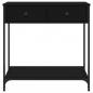 Preview: Konsolentisch Schwarz 75x34,5x75 cm Holzwerkstoff