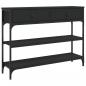 Preview: Konsolentisch Schwarz 100x25x75 cm Holzwerkstoff