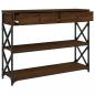 Preview: Konsolentisch Braun Eichen-Optik 100x28x75 cm Holzwerkstoff