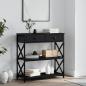 Preview: ARDEBO.de - Konsolentisch Schwarz 75x28x75 cm Holzwerkstoff