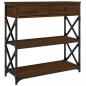 Preview: Konsolentisch Braun Eichen-Optik 75x28x75 cm Holzwerkstoff