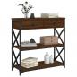 Preview: Konsolentisch Braun Eichen-Optik 75x28x75 cm Holzwerkstoff