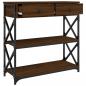 Preview: Konsolentisch Braun Eichen-Optik 75x28x75 cm Holzwerkstoff