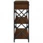 Preview: Konsolentisch Braun Eichen-Optik 75x28x75 cm Holzwerkstoff