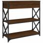 Preview: Konsolentisch Braun Eichen-Optik 75x28x75 cm Holzwerkstoff