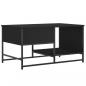Preview: Couchtisch Schwarz 85,5x51x45 cm Holzwerkstoff