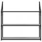 Preview: Wandregal 3 Fächer Grau Sonoma 80x21x78,5 cm Holzwerkstoff