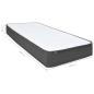 Preview: Boxspringbett Dunkelgrau Stoff 120x200 cm