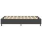 Preview: Boxspringbett Dunkelgrau Stoff 120x200 cm