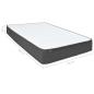 Preview: Boxspringbett Dunkelgrau Stoff 140x200 cm