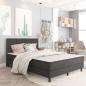 Preview: Boxspringbett Dunkelgrau Stoff 140x200 cm