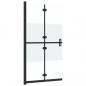 Preview: Faltbare begehbare Duschwand Halbmattiertes ESG-Glas 70x190 cm