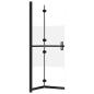 Preview: Faltbare begehbare Duschwand Halbmattiertes ESG-Glas 110x190 cm
