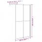 Preview: Duschwand für Walk-in Dusche 100x195cm Dunkles Sicherheitsglas