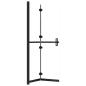 Preview: Faltbare begehbare Duschwand Transparentes ESG Glas 90x190 cm