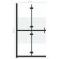 Preview: Faltbare begehbare Duschwand Halbmattiertes ESG-Glas 80x190 cm
