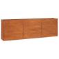 Preview: Hochbeet Rostig 240x40x77 cm Cortenstahl
