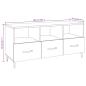 Preview: TV-Schrank Hochglanz-Weiß 102x35x50 cm Holzwerkstoff