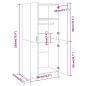 Preview: Kleiderschrank Braun Eichen-Optik 80x52x180 cm Holzwerkstoff