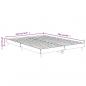 Preview: Bettgestell Braun Eichen-Optik 135x190 cm Holzwerkstoff