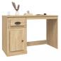 Preview: Schreibtisch mit Schublade Sonoma-Eiche 115x50x75 cm 