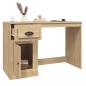 Preview: Schreibtisch mit Schublade Sonoma-Eiche 115x50x75 cm 