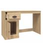 Preview: Schreibtisch mit Schublade Sonoma-Eiche 115x50x75 cm 