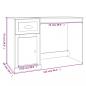 Preview: Schreibtisch mit Schublade Sonoma-Eiche 115x50x75 cm 
