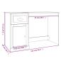 Preview: Schreibtisch mit Schublade Schwarz 115x50x75 cm Holzwerkstoff