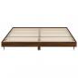 Preview: Bettgestell Braun Eichen-Optik 200x200 cm Holzwerkstoff