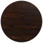 Preview: Bistrotisch MDF und Stahl Rund 80×75 cm Dunkle Esche 