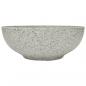 Preview: Aufsatzwaschbecken Grau Rund Ø41x14 cm Keramik