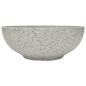Preview: Aufsatzwaschbecken Grau Rund Ø41x14 cm Keramik