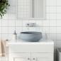 Preview: Aufsatzwaschbecken Grau Rund Ø41x14 cm Keramik