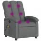 Preview: Massagesessel Dunkelgrau Stoff