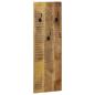 Preview: Wandgarderobe 2 Stk. Mangoholz Massiv 36x110x3 cm